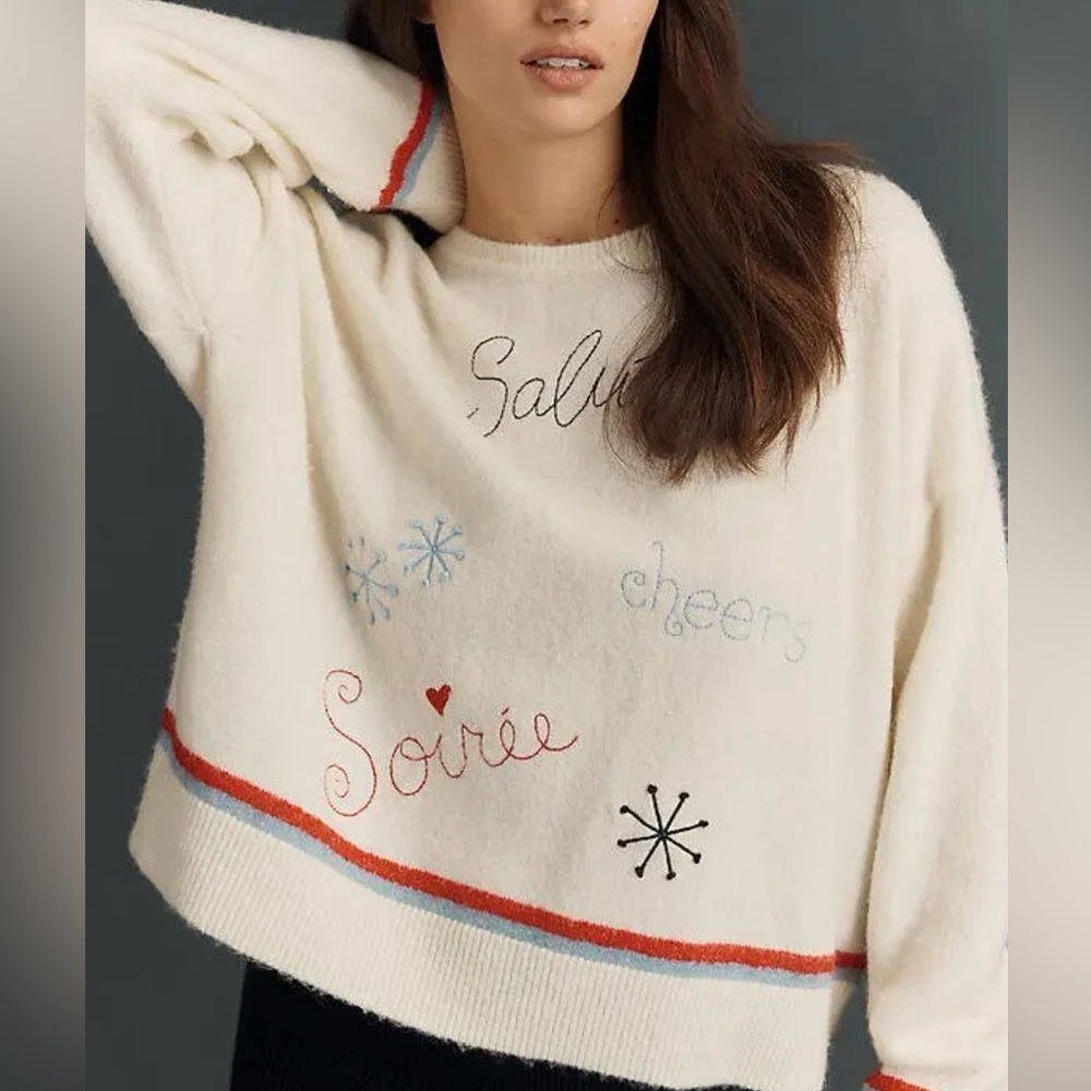 NWT Med Sundry Salute Sweater